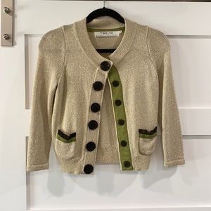 Twelve Brand Tan/Gold Cardigan